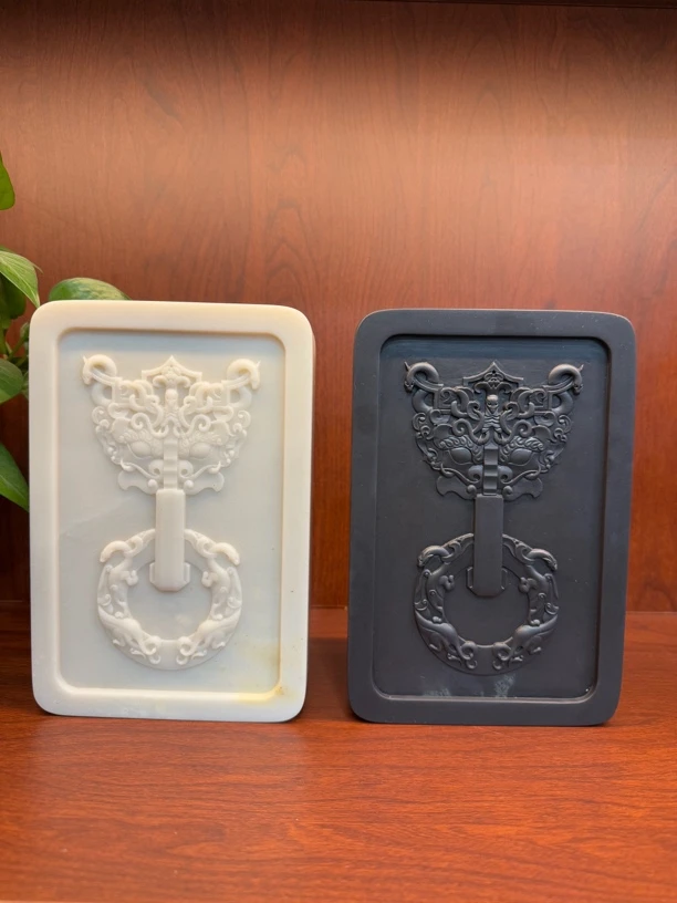 龙凤铺首易水砚精品礼品砚