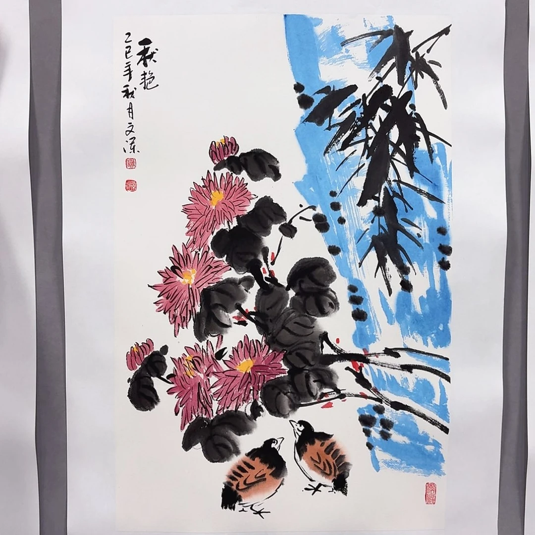 国画亲笔手绘放心去藏