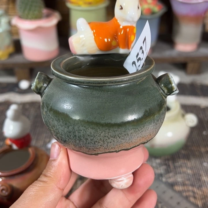 口4高7 手工花盆满30包邮