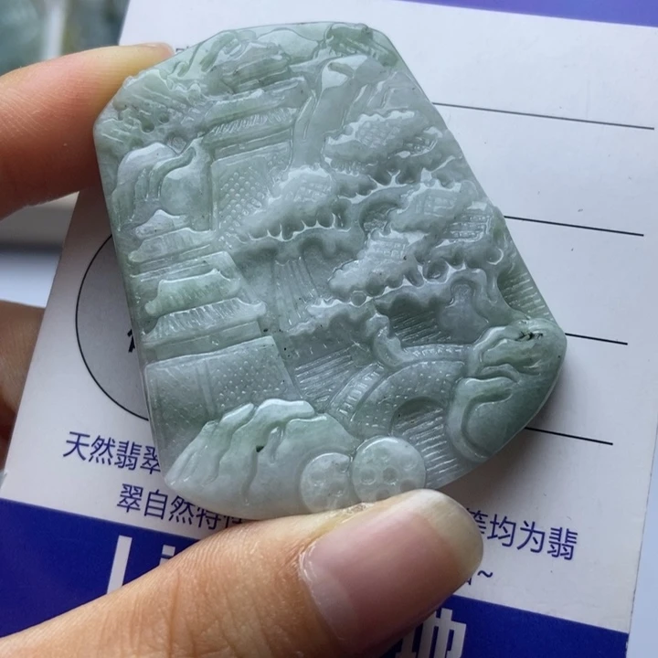 翡翠未镶嵌毛衣链翡翠