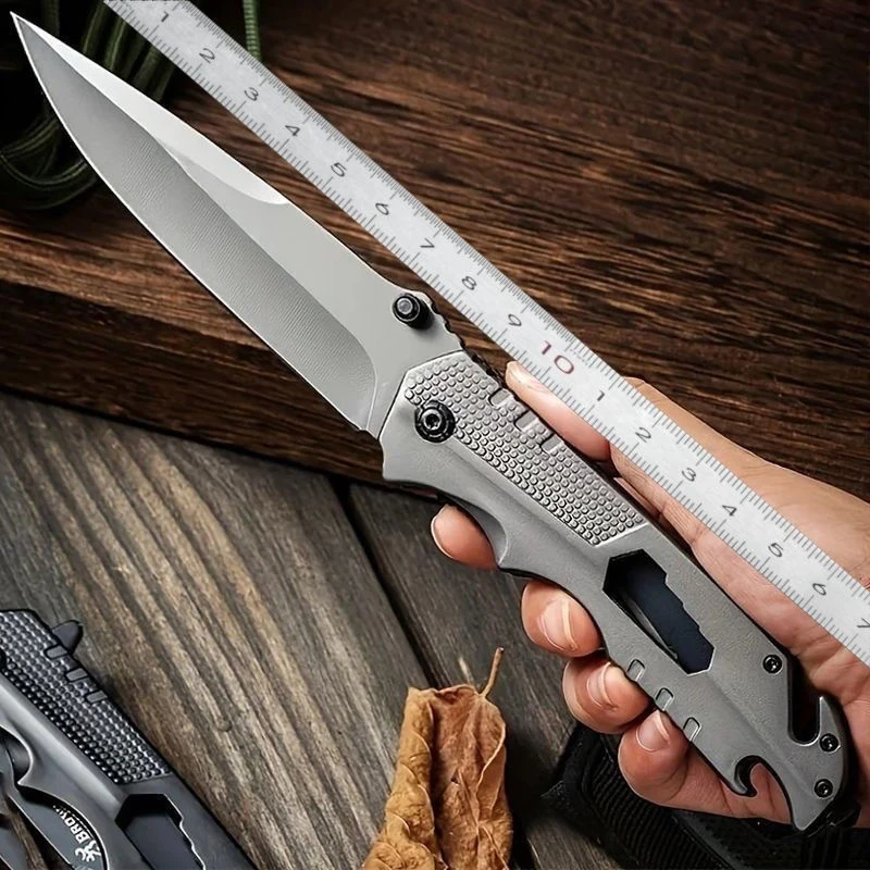 芬凡【新疆包邮】无锁合规全钢折叠刀切水果切肉小刀随身高硬度小刀