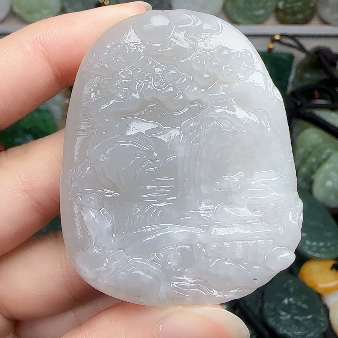 和田玉未镶嵌颈饰