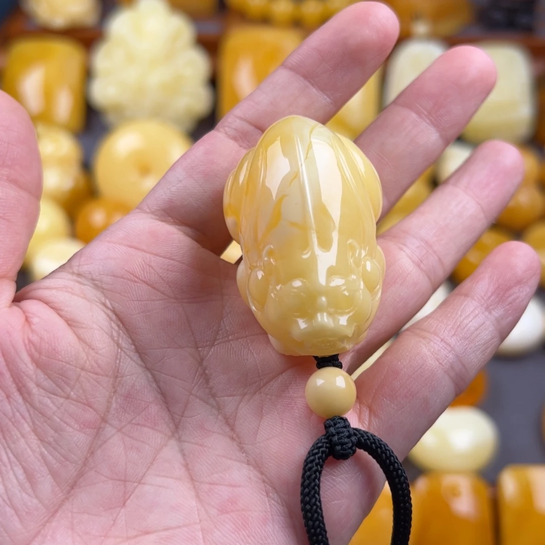 ，***，琥珀未镶嵌颈饰纯天然琥珀蜜蜡无优化