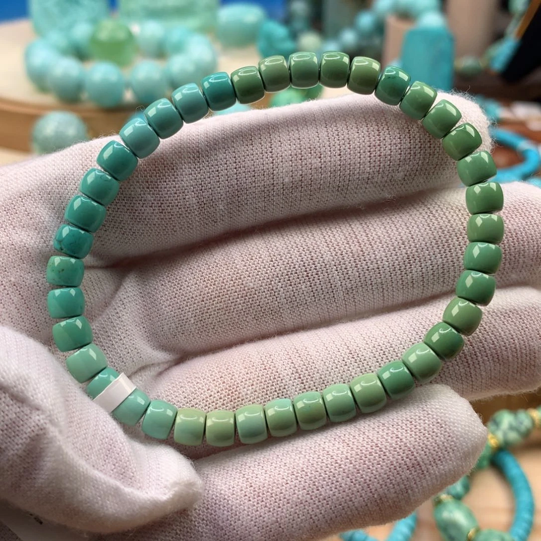 绿松石未镶嵌珠宝奇石5.3mm