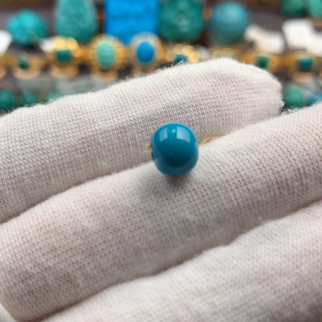 绿松石未镶嵌发饰7.8mm