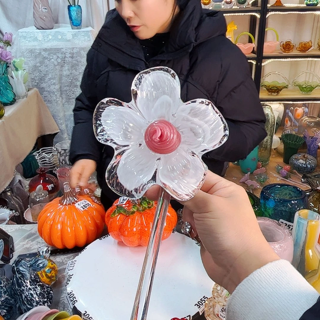 小花花家悦美居琉璃摆件