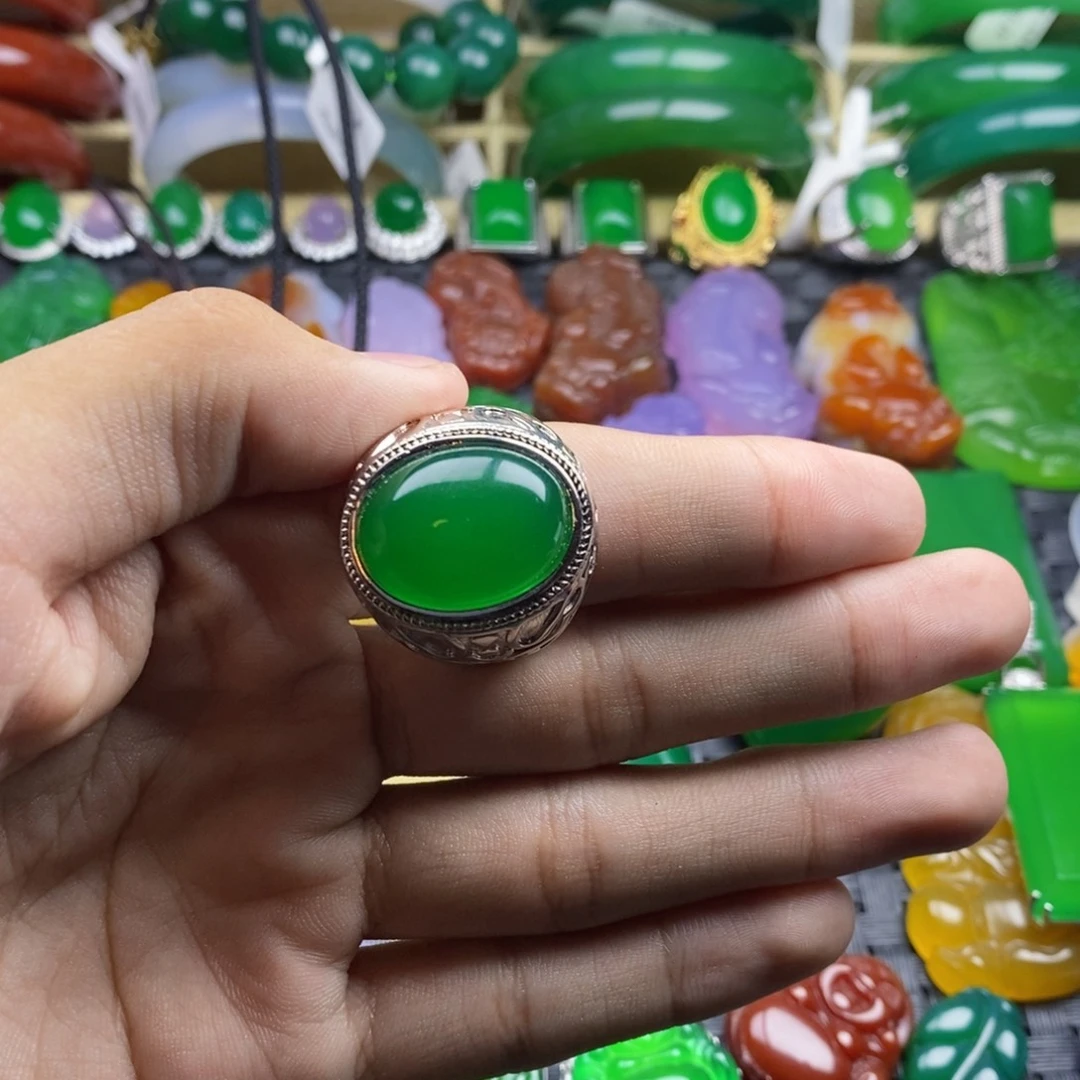 玛瑙/玉髓戒指合金亿****发