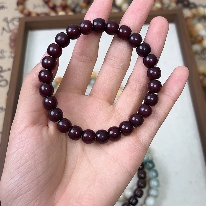 手串菩提根/象牙果卡0.9酒桶车厘子