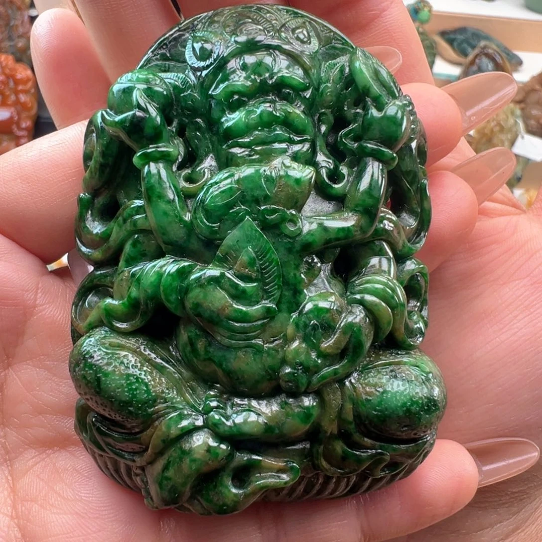 未镶嵌挂件翡翠天然缅甸