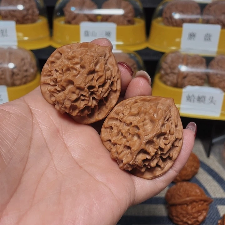 文玩核桃把件游*龙鳞41+全品白茬