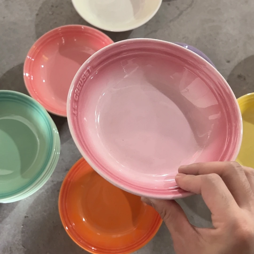 陶瓷 燕麦碗 浅粉色2个