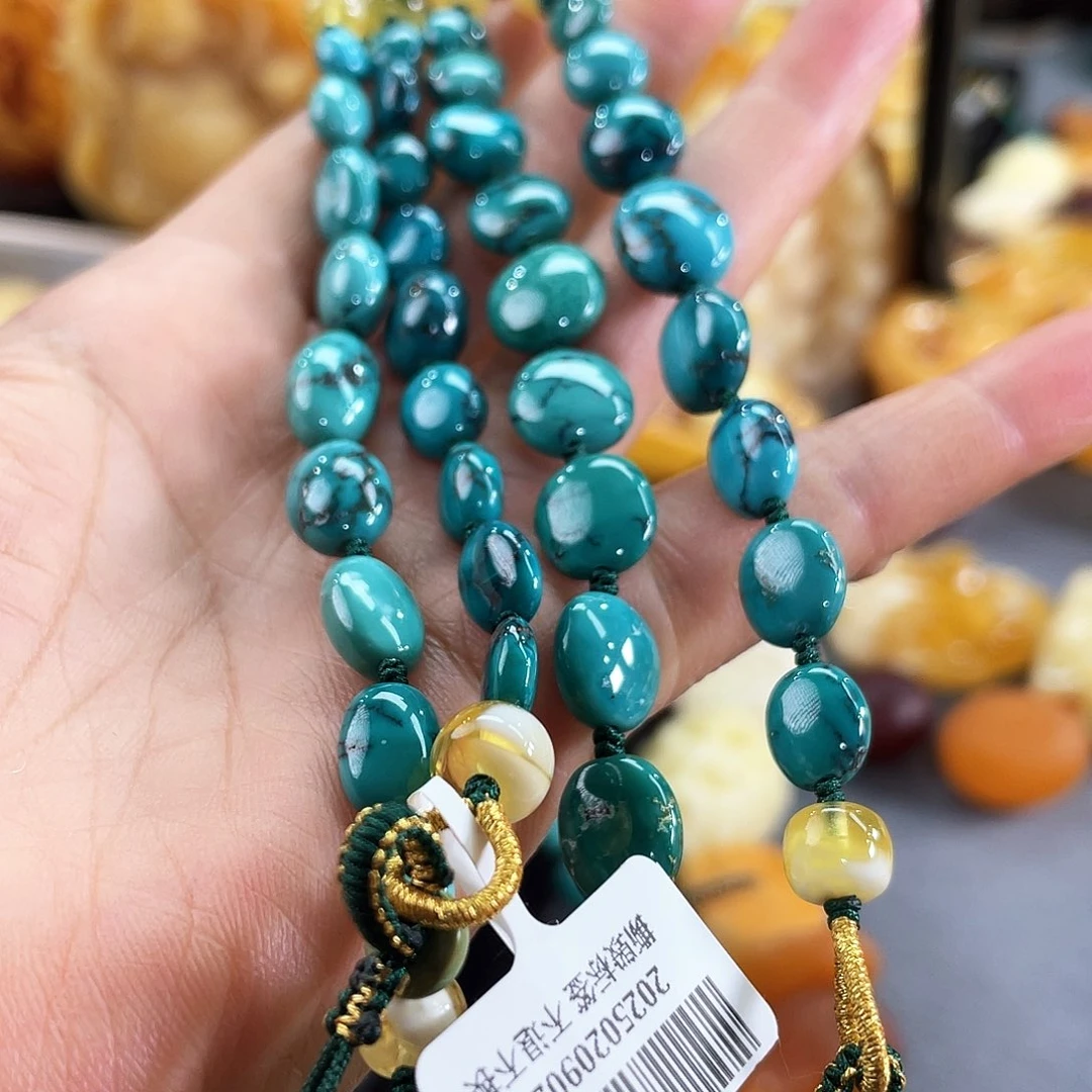 绿松石手串未镶嵌绿松手机挂多样发其一