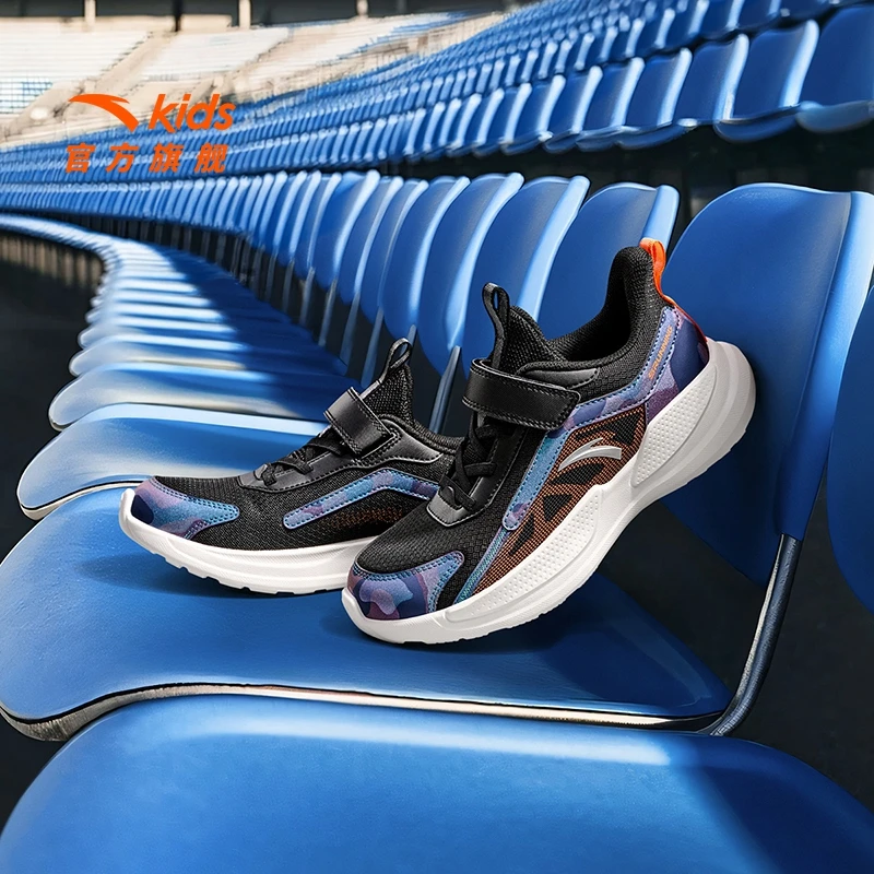 【轻云】安踏儿童男大童跑鞋2025春夏季新款舒适防滑轻便网面运动鞋
