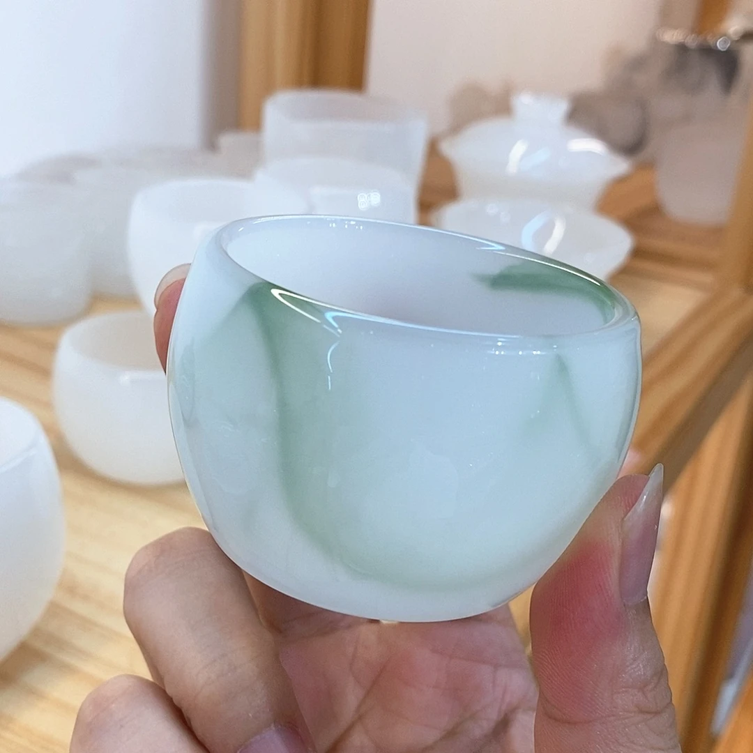 琉璃手工艺品漂绿客杯