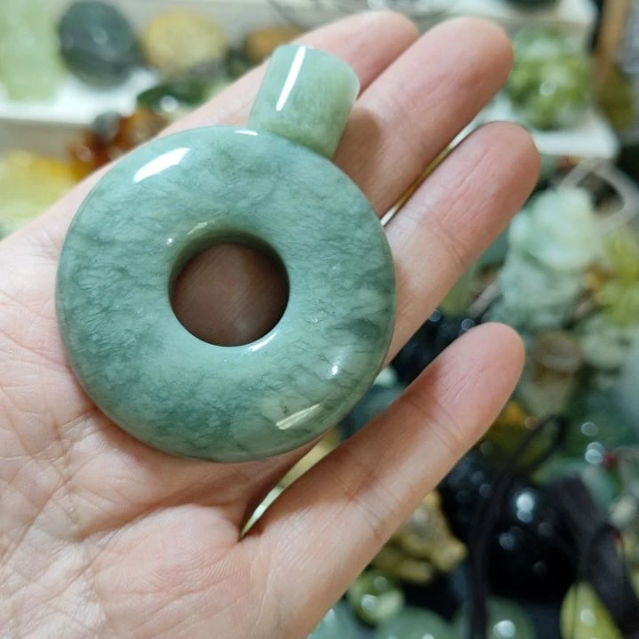 岫玉平安扣未镶嵌