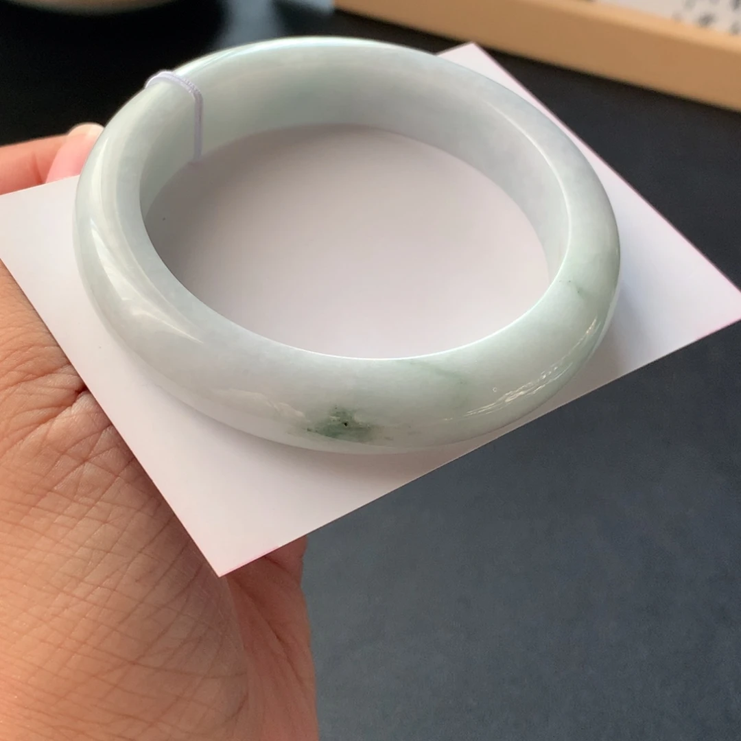 翡翠未镶嵌手镯32号59.5-13-9.1帝王裂