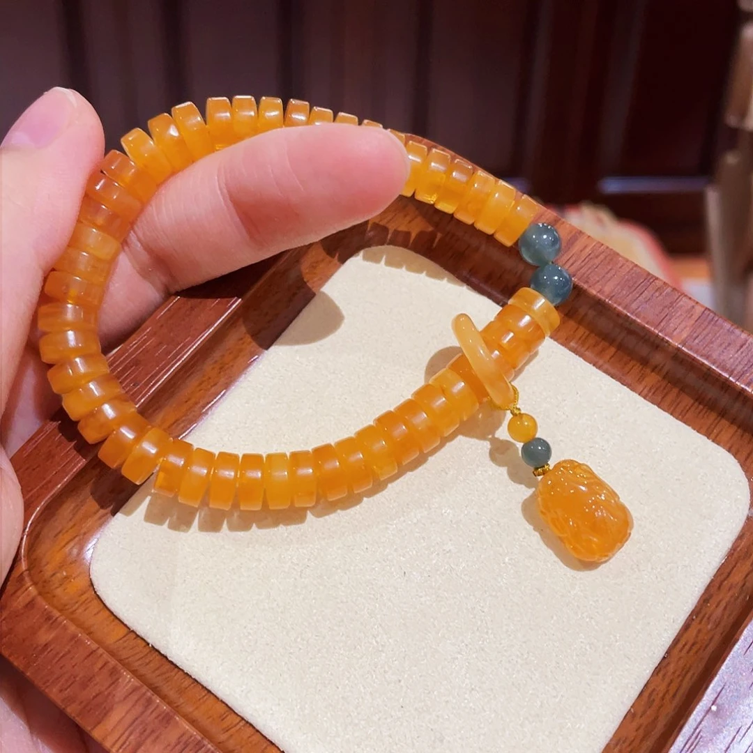 蜜蜡手链未镶嵌手串