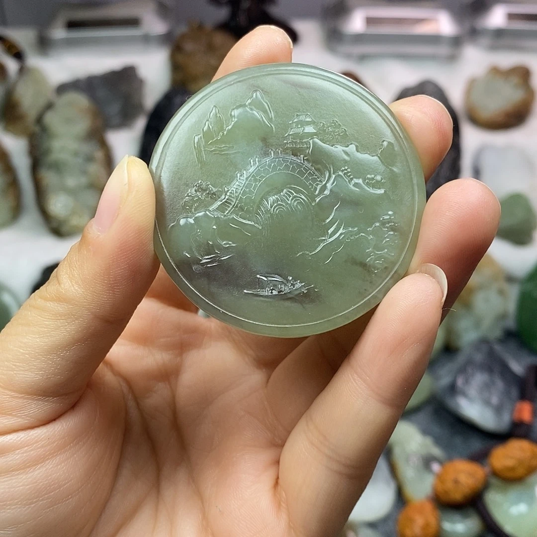 和田玉未镶嵌颈饰