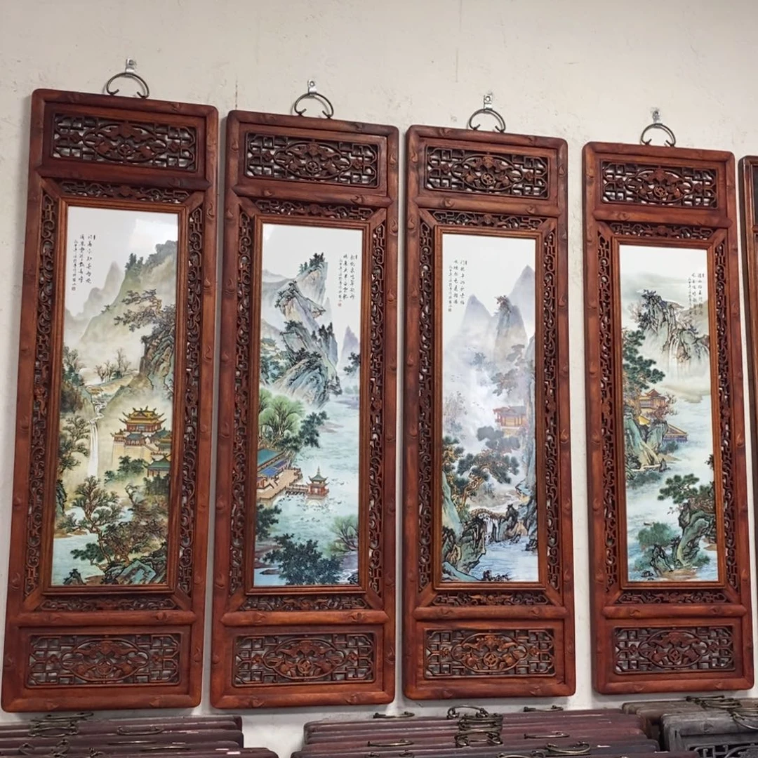 瓷120*36*4 景德镇瓷板画柴窑烧制