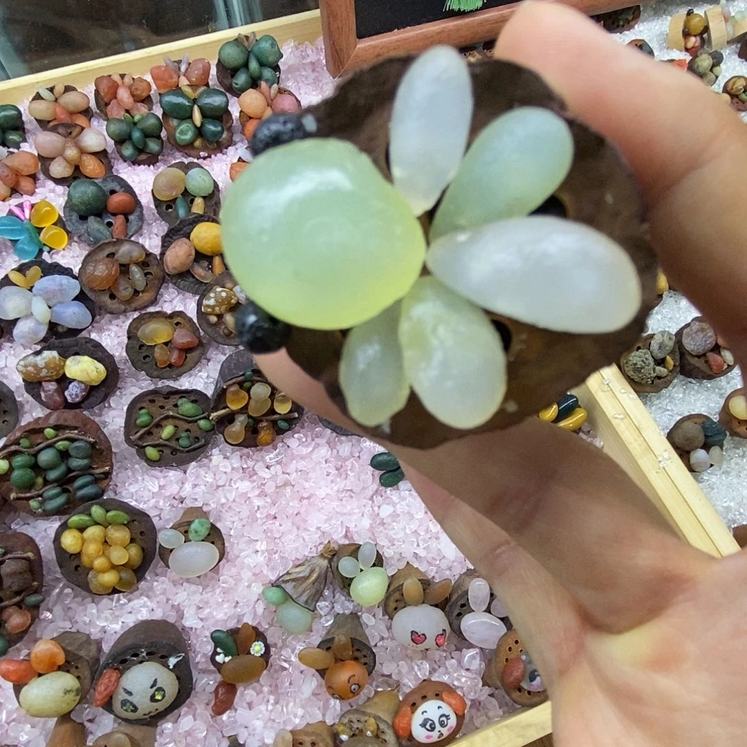 木石院子的莲蓬摆件12