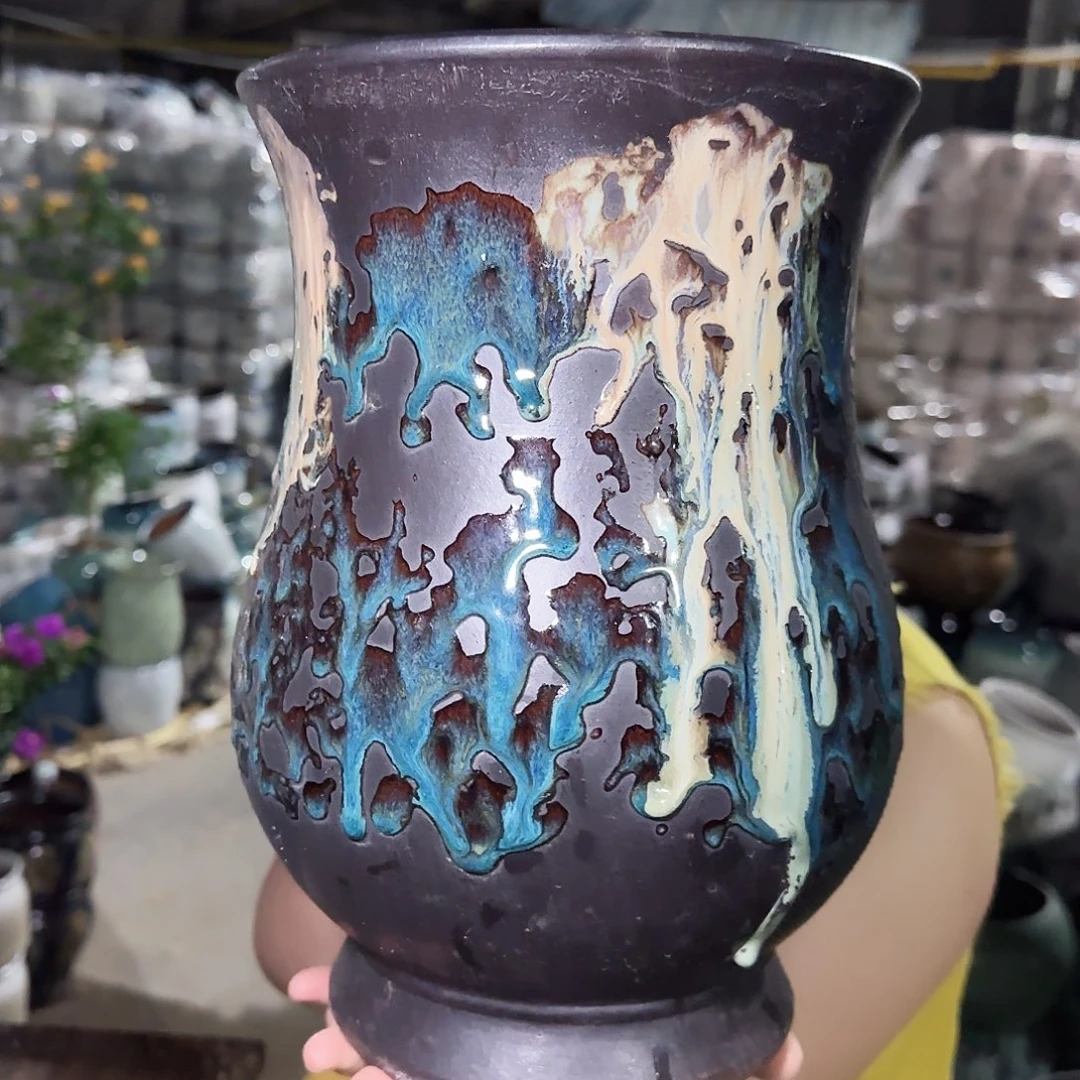 紫砂花盆高30口20