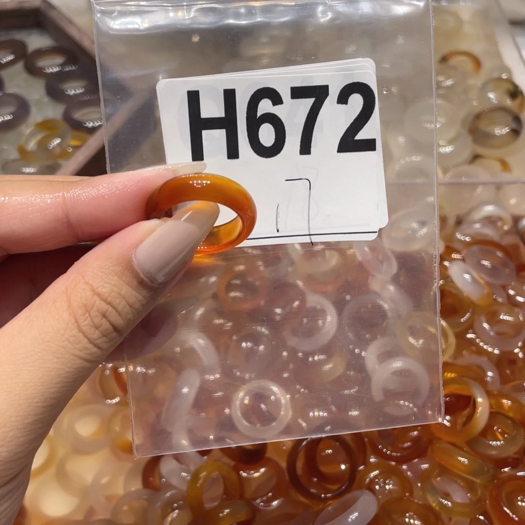 玛瑙/玉髓未镶嵌戒指672