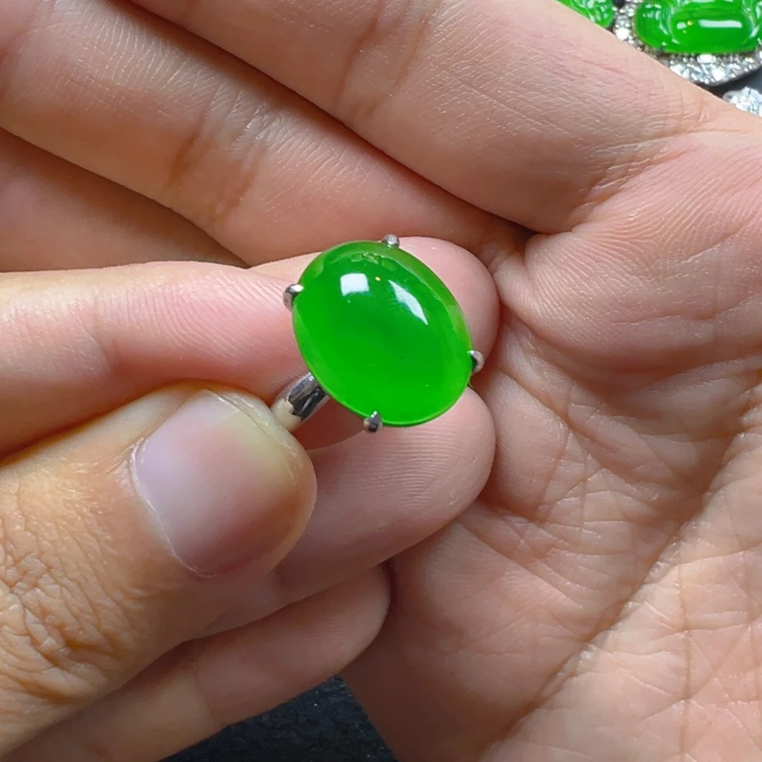 翡翠银S925镶嵌颈饰