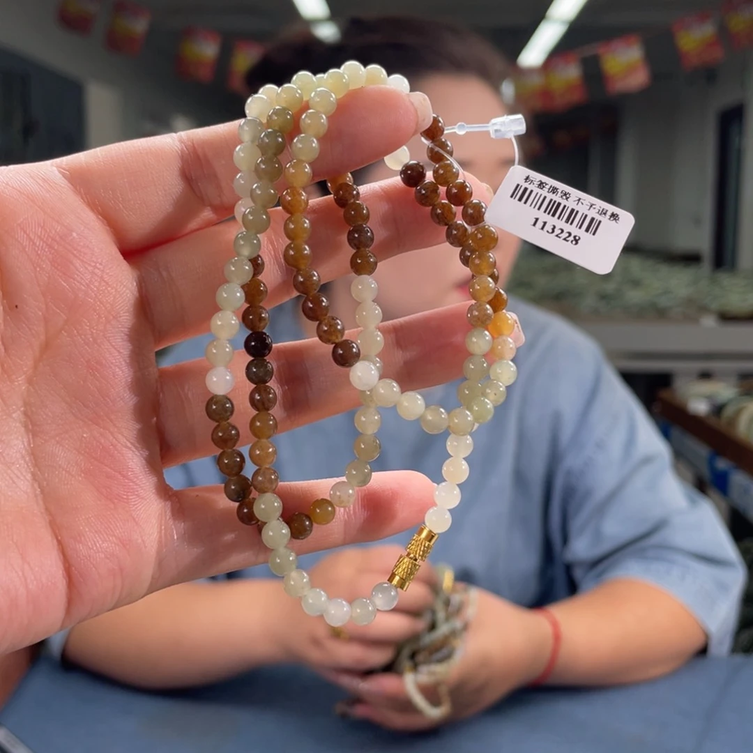 和田玉未镶嵌颈饰卡5-6m