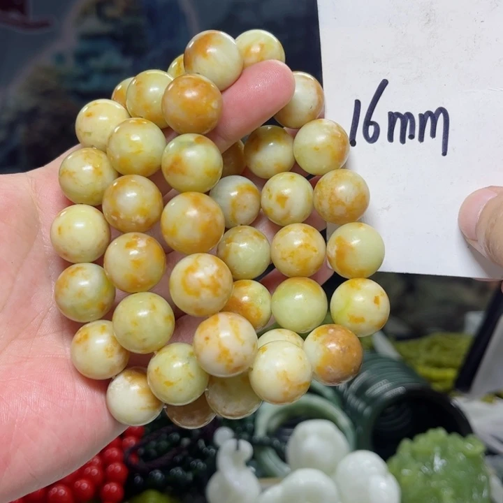 蛇纹石玉手串多样性发货未镶嵌