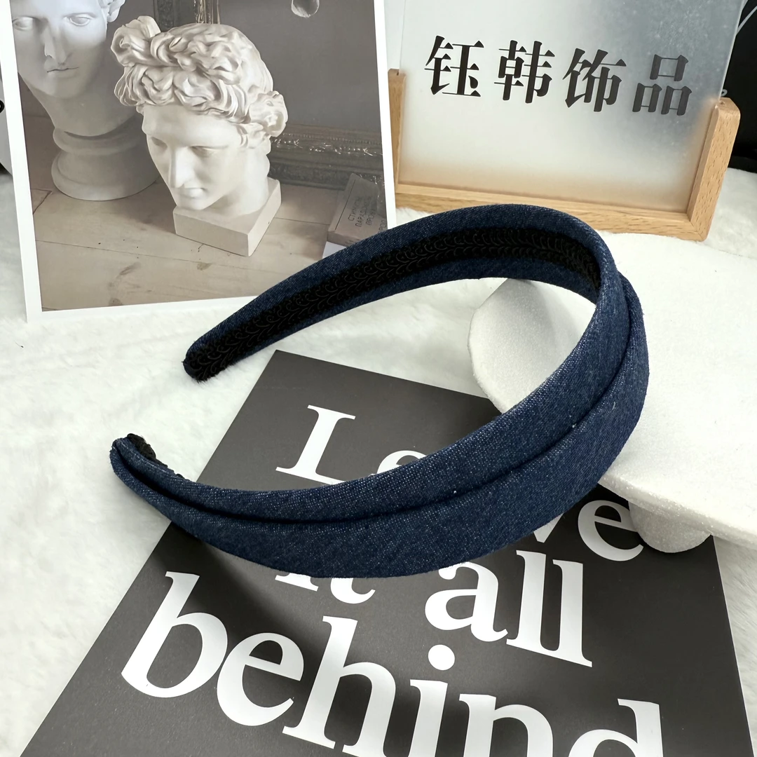 【钰韩】 新款依家牛仔发箍经典百搭发箍