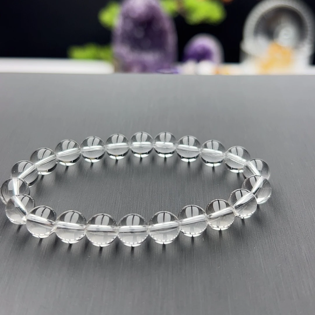 水晶手链未镶嵌白水晶8mm+