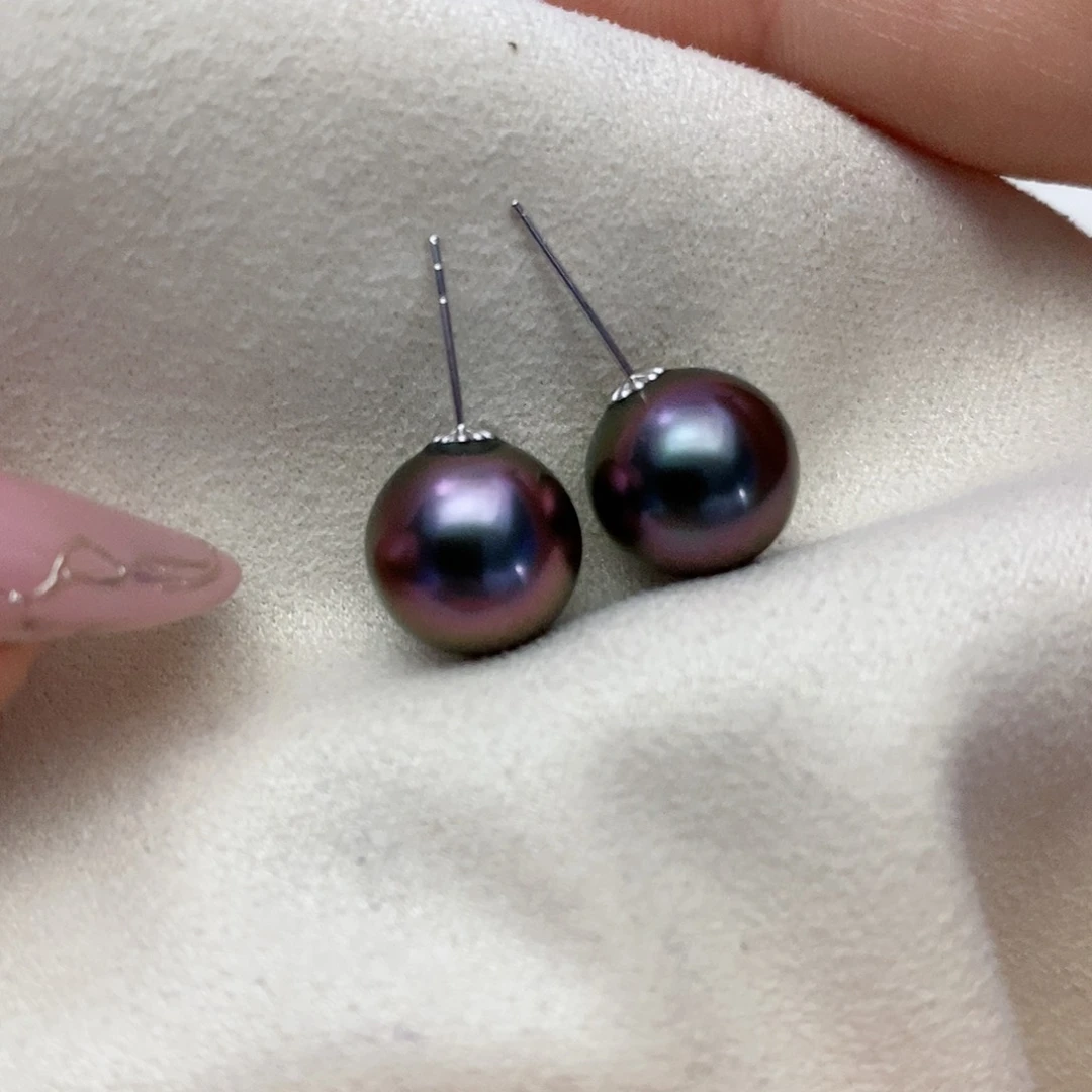 【闪购商品】海水珍珠耳饰18K金镶嵌8