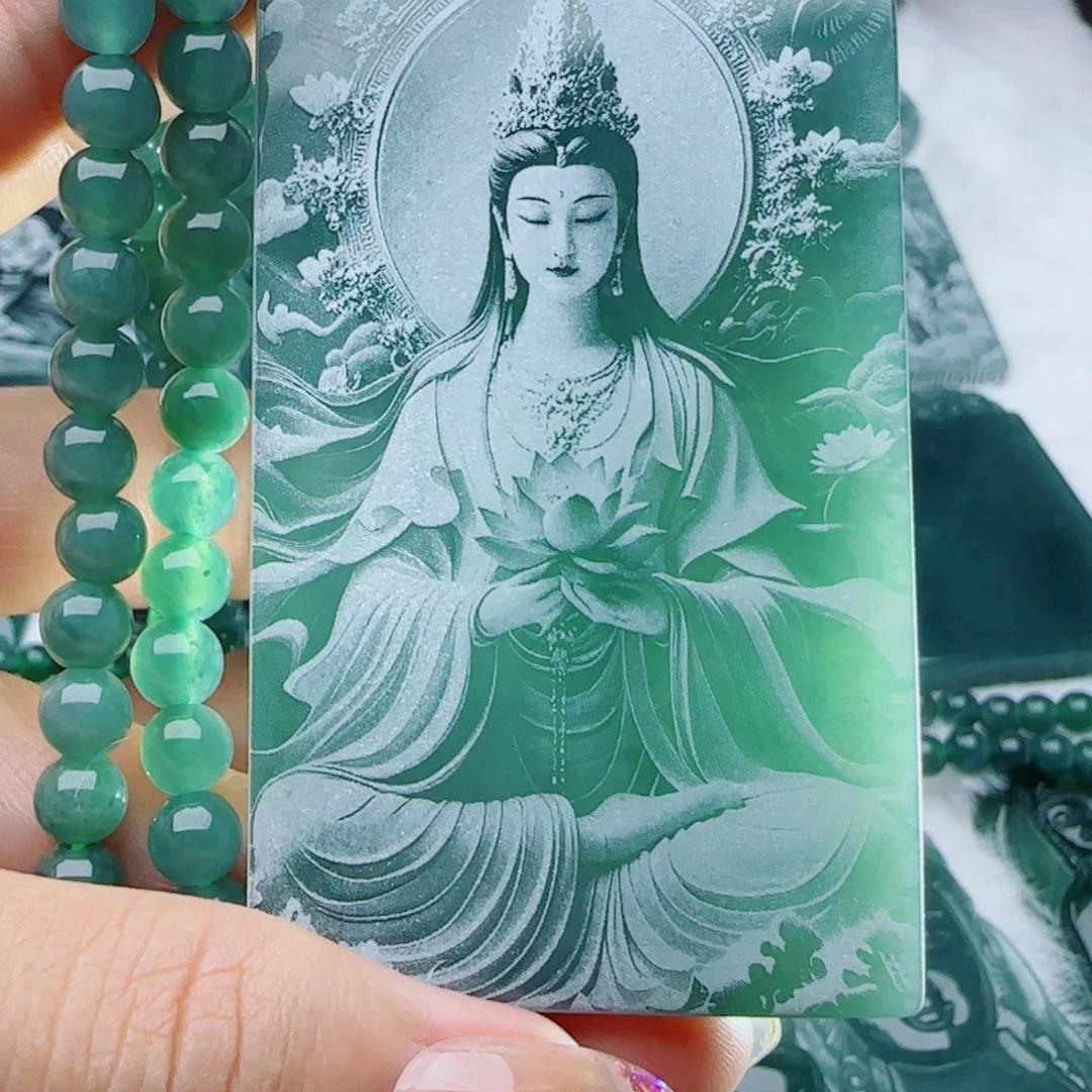 颈饰未镶嵌翡翠多样性发货天然的A货翡翠