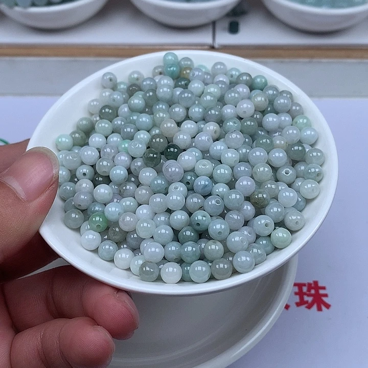 翡翠散珠翡翠100颗30块卡6