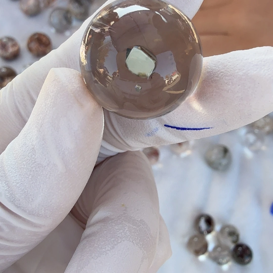 明***吧未镶嵌水晶珠宝半成品19.7mm定制不退换