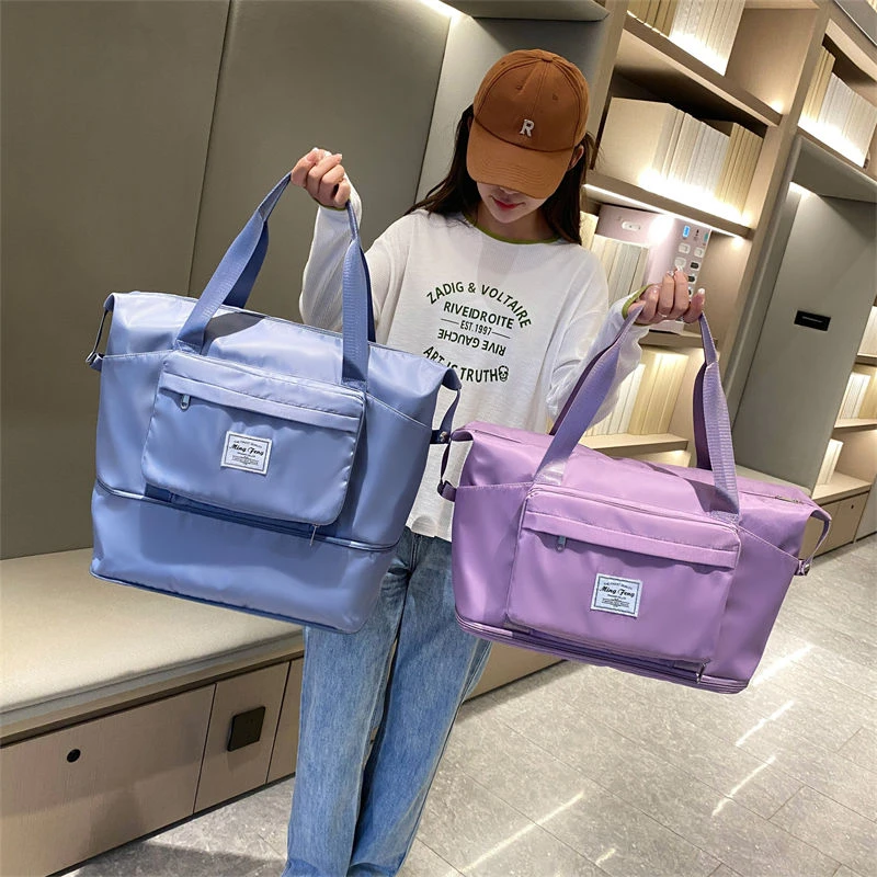 旅行包可折叠大容量短途旅游收纳袋轻便防水运动健身手提包待产包