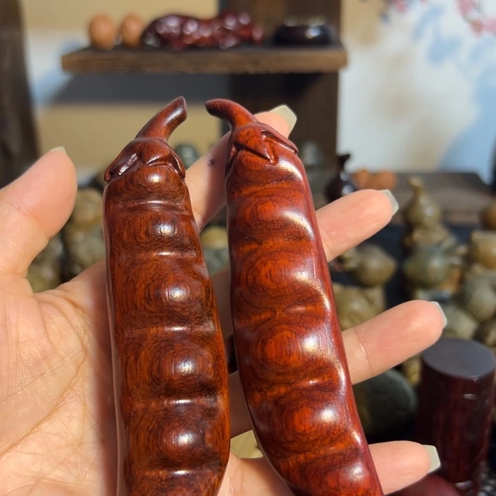 把件小叶紫檀两个一对