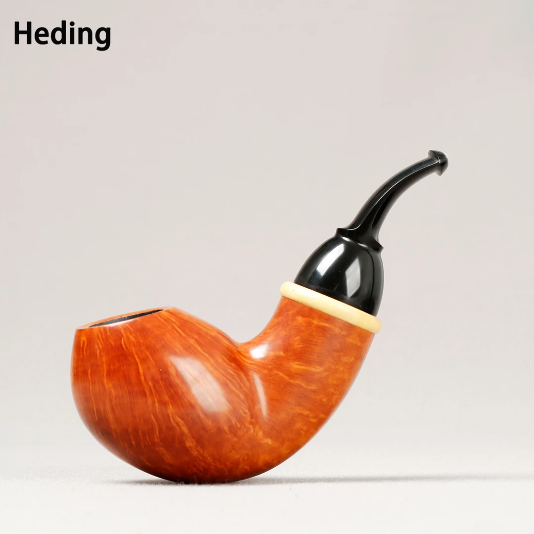 丹麦大师 Heding 黑丁 浅色河豚 3毫米 手工石楠木烟斗
