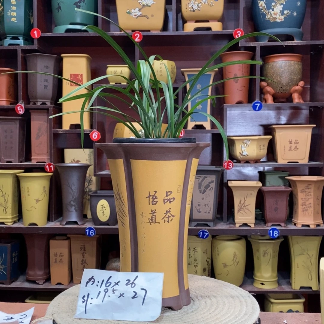 紫砂艺术紫砂花盆