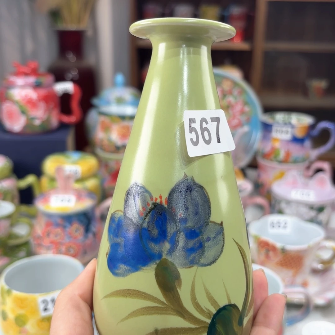 景德镇手绘高温釉下彩陶瓷茶具