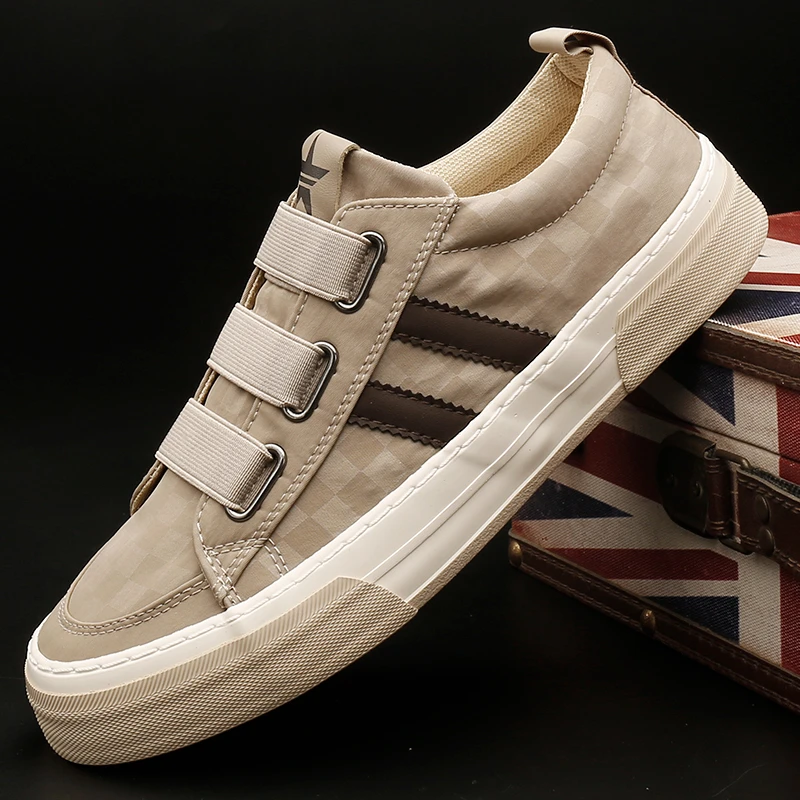 25107m 春季低帮懒人布鞋复古潮流时尚薄款男士夏季透气百搭板鞋