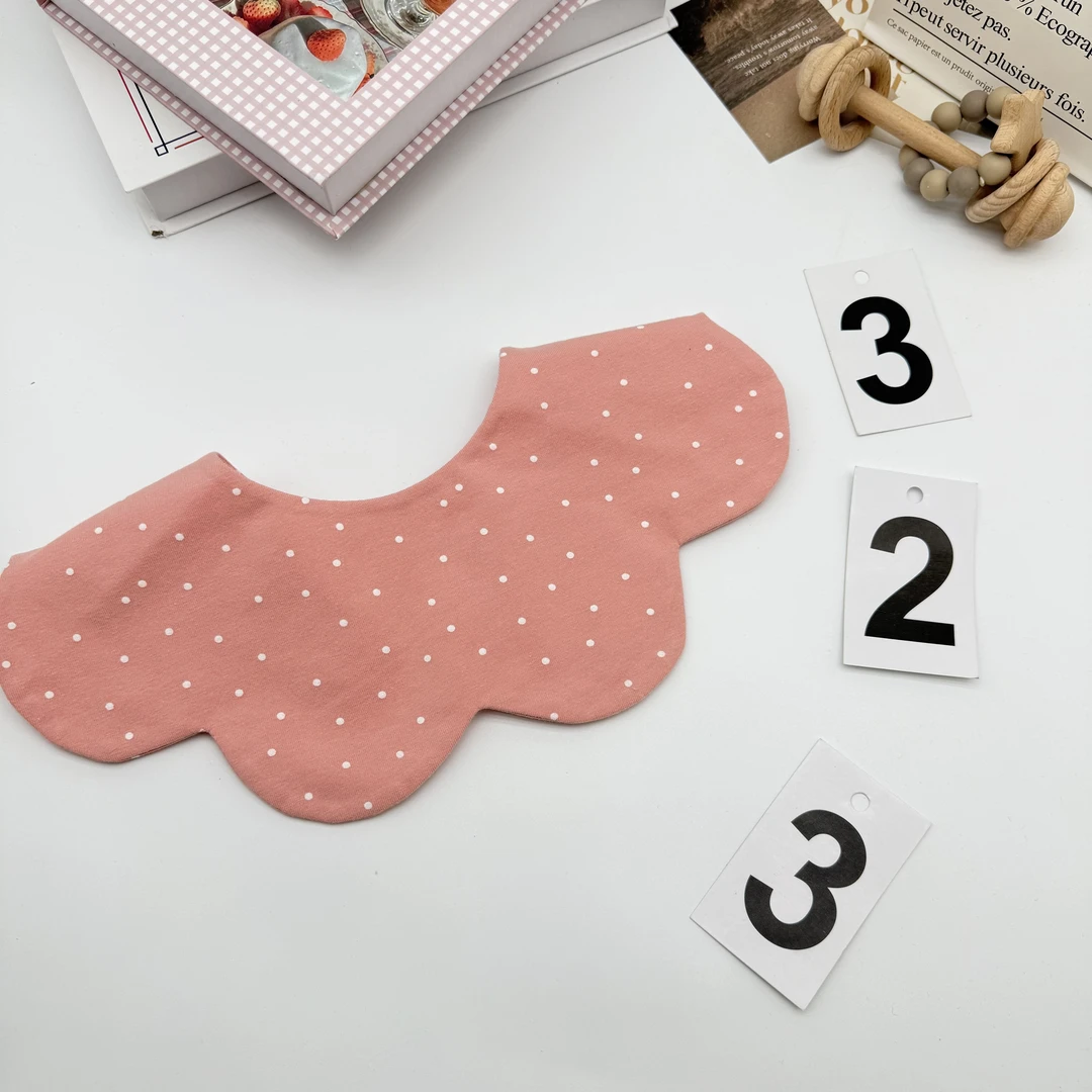 [323]双面直播Ins婴儿口水巾宝宝围嘴柔软透气防吐奶围兜