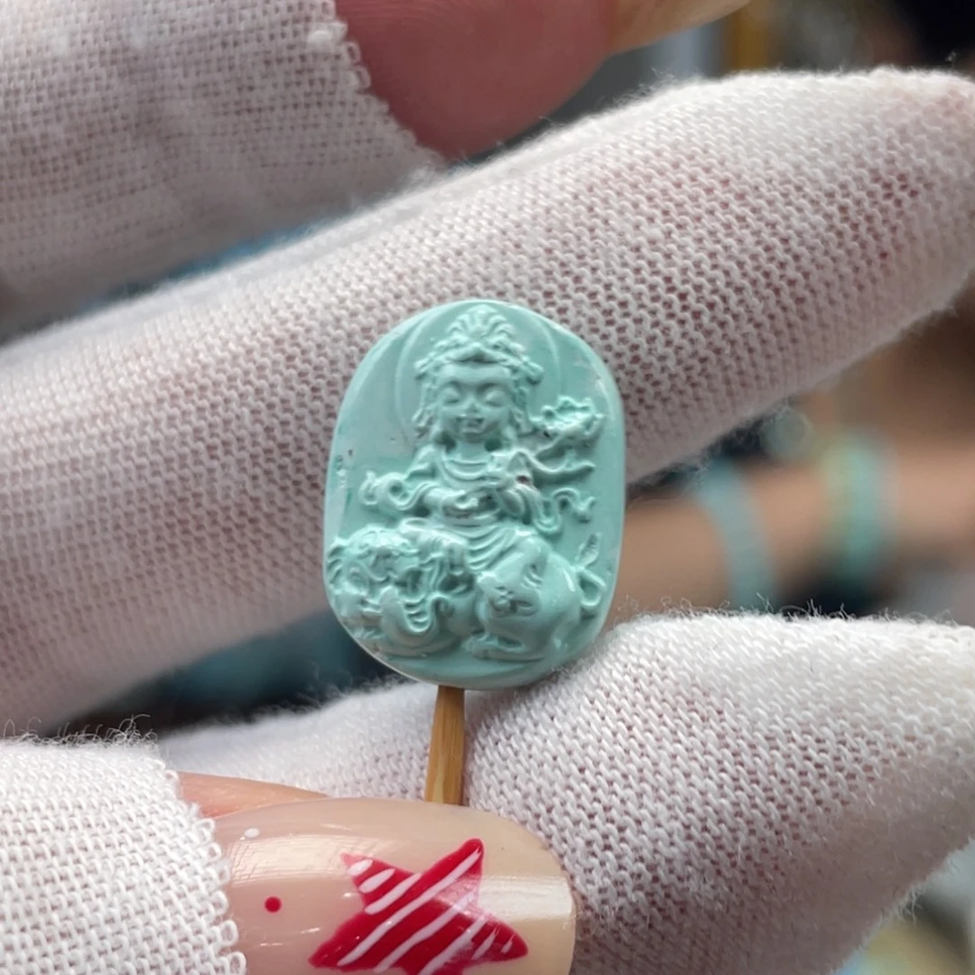 绿松石未镶嵌挂件