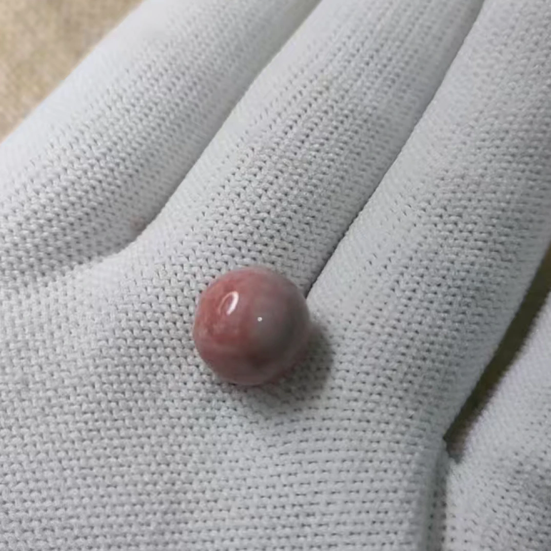 原矿高瓷粉彩松石
