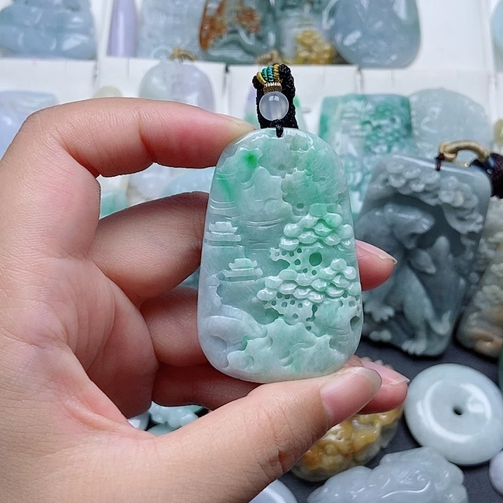 翡翠未镶嵌吊坠(不含链)翡翠
