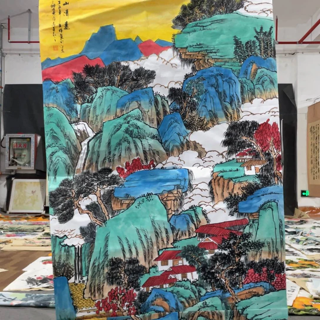 国画国画作品画心一张