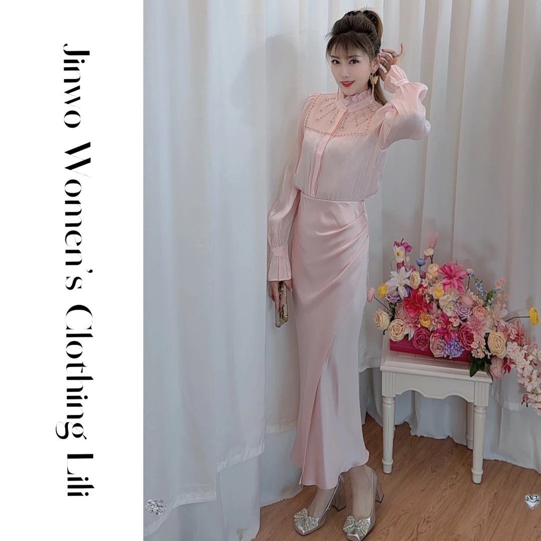 【柔光曲线】2025早春气质柔软舒适半身裙高级轻奢款