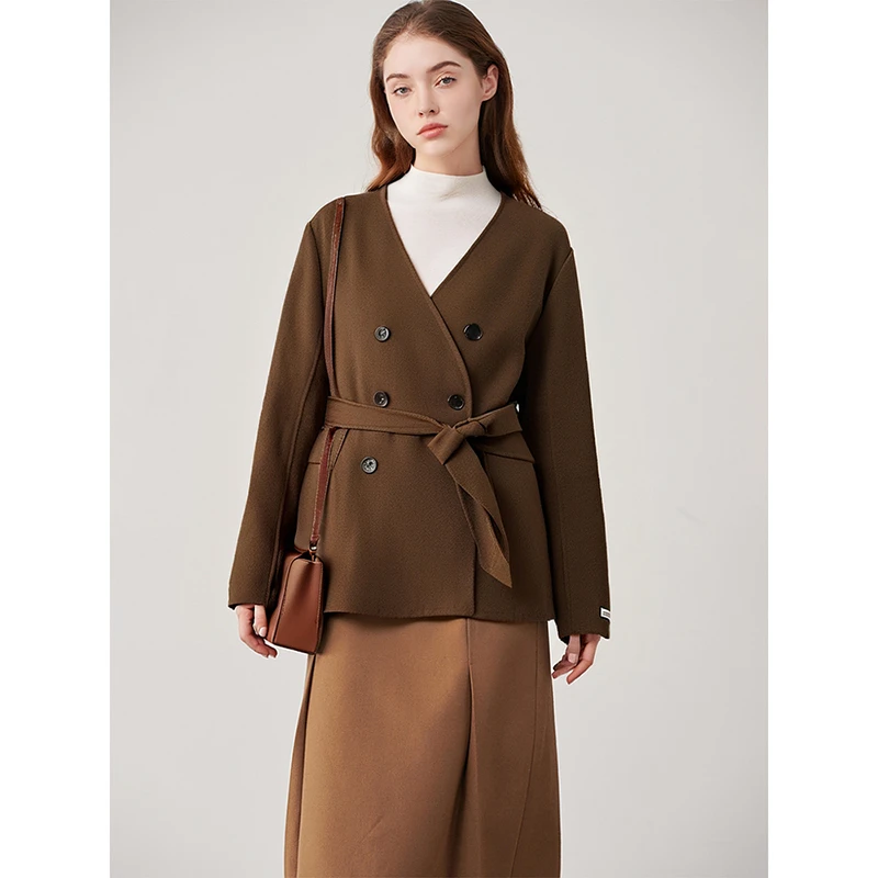 40976【梵系列】双面呢大衣H012