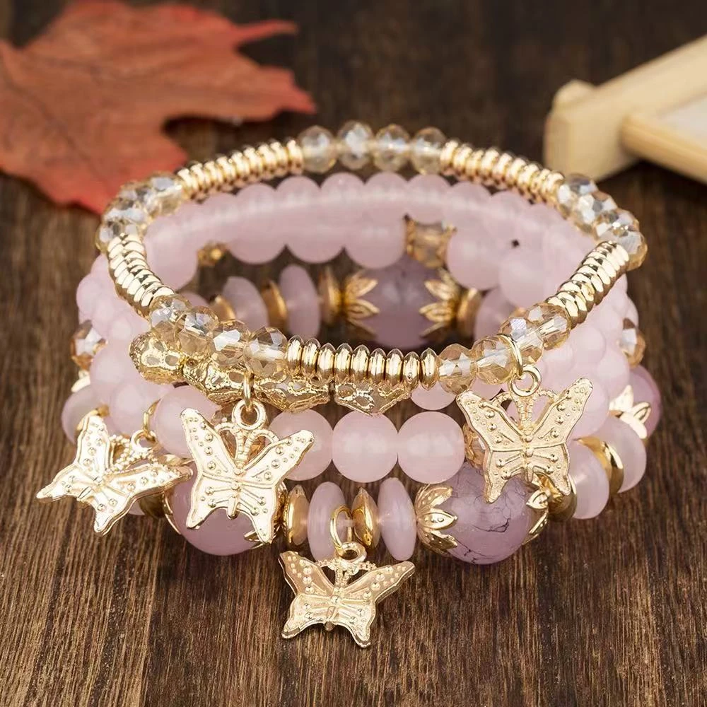 非金属仿珍珠手链 波西米亚风格手链女时尚轻奢百搭配饰251Q177