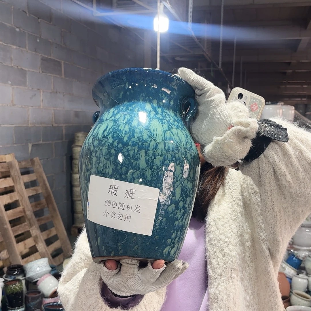 瑕疵一个高32/20红陶